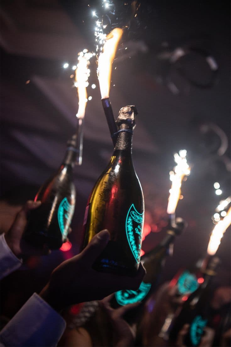Sparkler-Service im Palais
