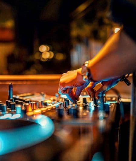 DJ-Pult im Palais